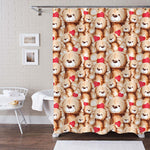 Teddy Bear Shower Curtain - Brown