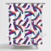 Abstract Brush Strokes Shower Curtain - Multicolor