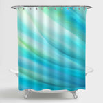 Abstract Motion Blur Shower Curtain - Blue