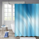 Abstract Blue Waves Shower Curtain