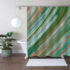 Warm Colored Organic Paint Strokes Shower Curtain - Multicolor