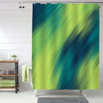 Paintbrush Strokes Shower Curtain - Green