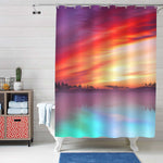 Magnificent View of Autumn Forest Sunset Shower - Multicolor