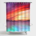 Magnificent View of Autumn Forest Sunset Shower - Multicolor
