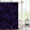 Abstract Space Pattern Shower Curtain - Purple