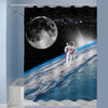 NASA Austronaut on Mission Shower Curtain - Blue