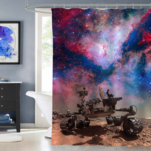 NASA Mars Rover Shower Curtain - Multicolor