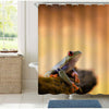 Exotic Treefrog in Tropical Rain Forest Shower Curtain - Orange