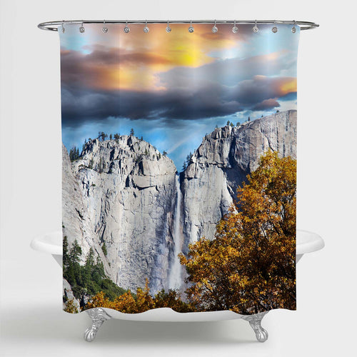 Autumn Yosemite Landscape Shower Curtain - Multicolor