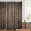 Rustic Wooden Planks Shower Curtain - Brown