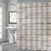 Old Retro Wooden Fence Panels Shower Curtain - Light Brown