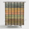 Vintage Weathered Wooden Panels Shower Curtain - Multicolor