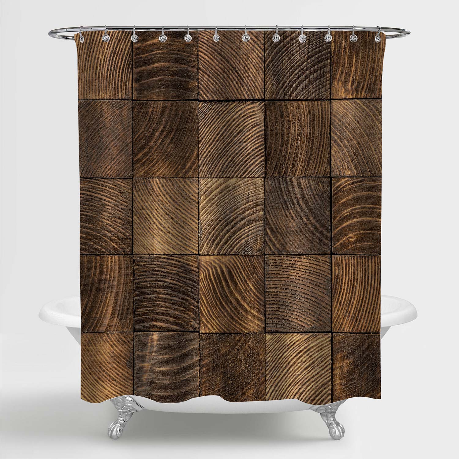 Shower Curtain Decor Woven Black Marble Amp Dull Brown Le Shower Curta –  BigProStore