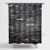 Black Stone Slabs Shower Curtain