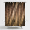 Shabby Chic Old Wood Floor Texture Shower Curtain - Brown