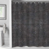 Metalic Armor Rustic Plates with Rivets Shower Curtain - Grey