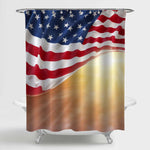 American Flag Shower Curtain