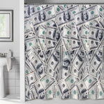 Big Pile of Money Shower Curtain - Grey