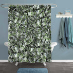 Giant Money Flying 100 Euro Notes Shower Curtain - Green