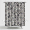 US Dollar Bank Notes Shower Curtain - Grey