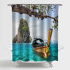 Coastline Seascape Shower Curtain
