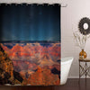 Grand Canyon in Arizona Shower Curtain - Brown Dark Blue