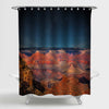 Grand Canyon in Arizona Shower Curtain - Brown Dark Blue