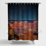 Grand Canyon in Arizona Shower Curtain - Brown Dark Blue