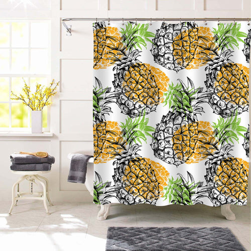 Hawaiian Pineapple Shower Curtain