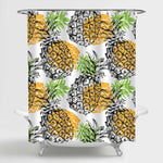 Hawaiian Pineapple Shower Curtain